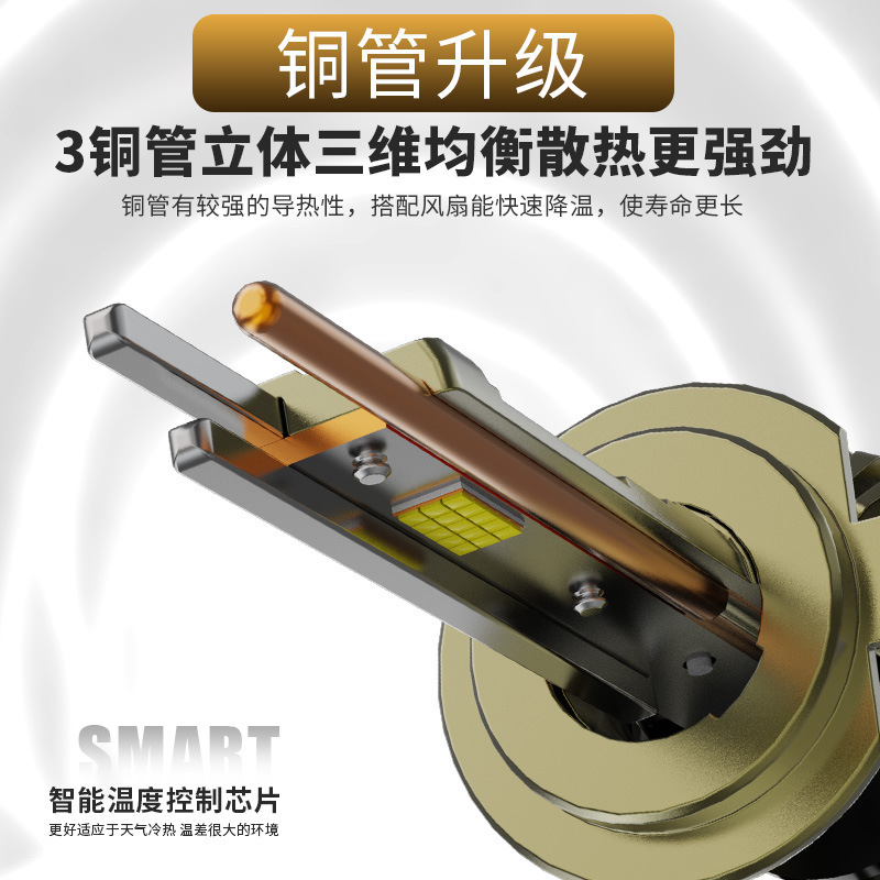 30芯超亮聚光240W 汽车led前照灯h7近光h4远近光一体9005 led车灯|undefined