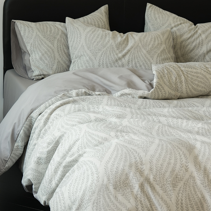 Una clase de tres capas de hilo de algodón molido cama de cuatro piezas de algodón puro 2025 nuevo otoño y invierno engrosado sábanas de cama Kasa4