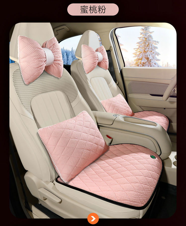 New car heated cushion wholesale winter plush cushion 12V24V universal car usb electric heating cushion