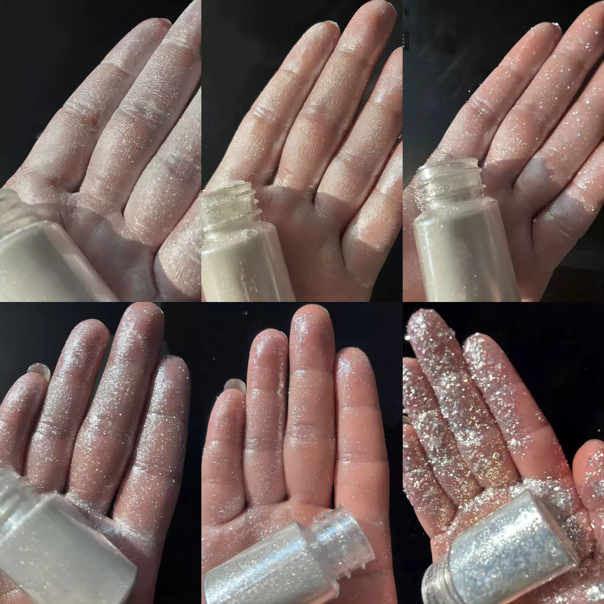 钻石白珠光粉高闪彩妆眼影口红指甲油偏光粉高光粉特闪钻石粉10g