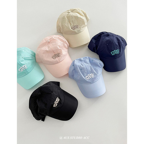 Summer thin and quick-drying outdoor travel peaked cap for women Korean style embroidered face-showing small sunshade and sun protection baseball cap for men trendy