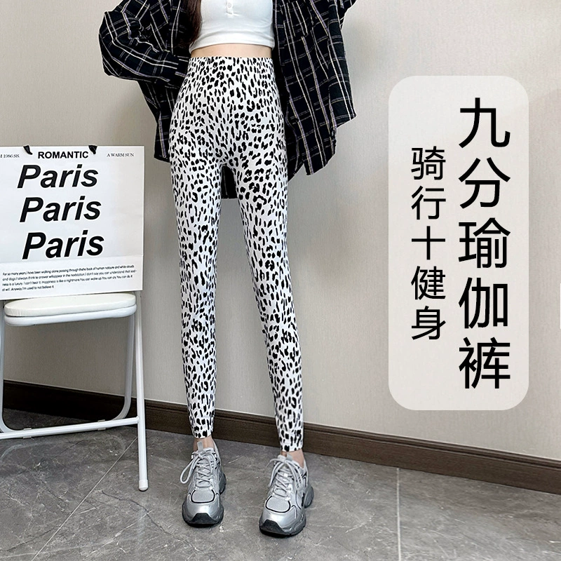 Леггинсы с леопардовым принтом женские летние новые носки