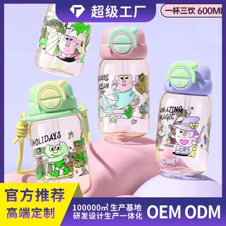 【OEM贴牌】高颜值儿童大容量ppsu水杯耐高温吸管杯户外水壶杯子