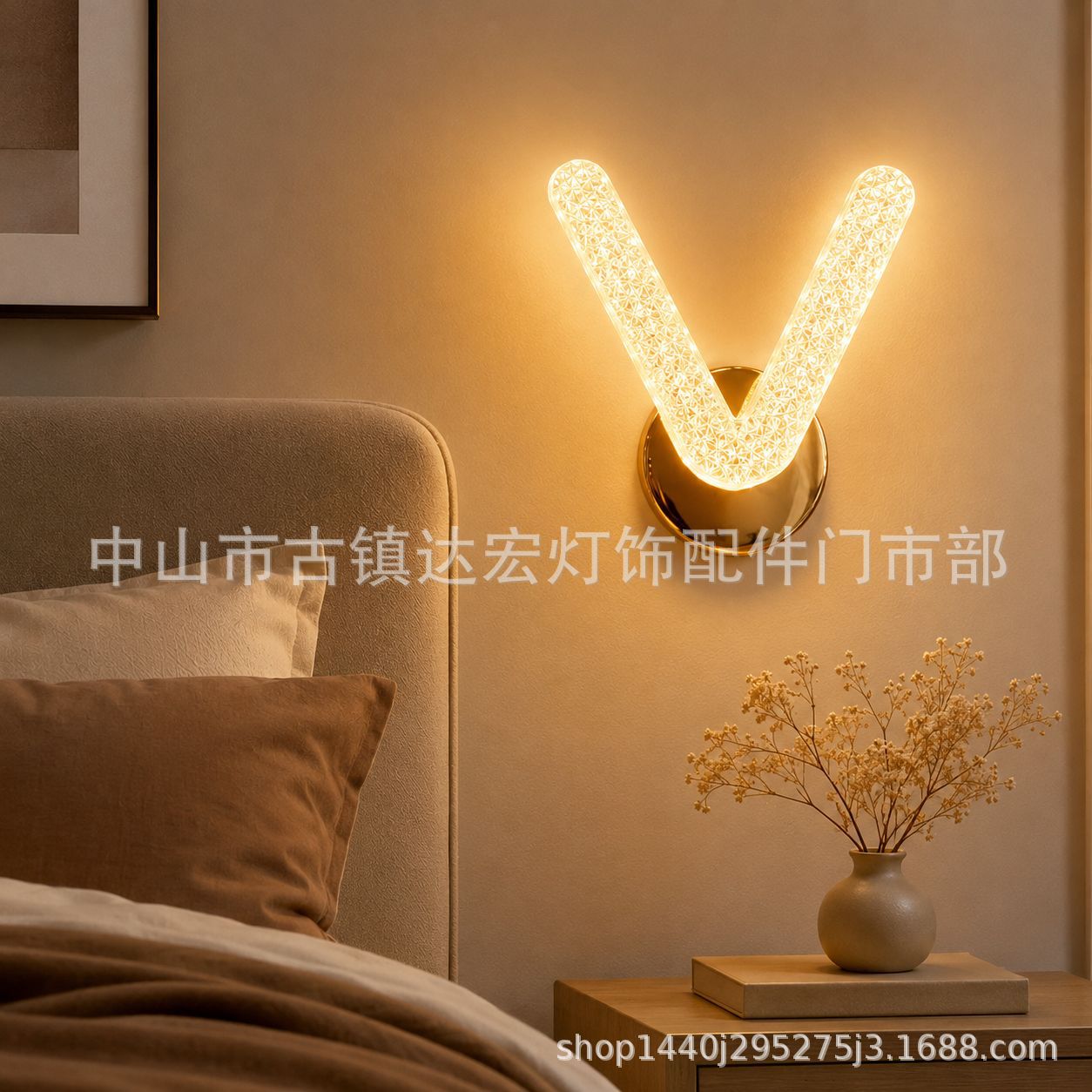 Iluminación de exportación led pasillo luz de entrada nueva escalera nórdica balcón dormitorio cabecera lámpara de pared lámpara en forma de V