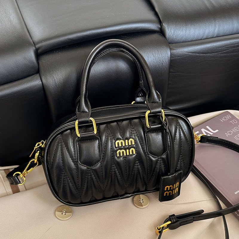 Bolso de mujer transfronterizo nuevo nicho coreano bolso de mano plegado Boston exquisito lujoso, ligero y versátil bolso de hombro.