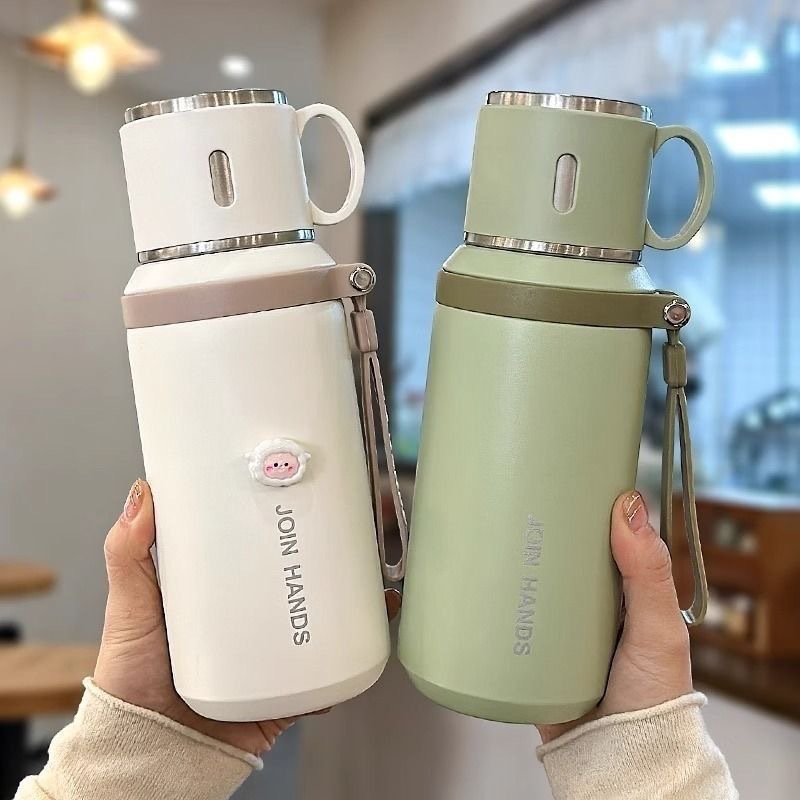 보온컵 신상 여고 용모치 가을 겨울 물컵 띠 차 간격 남자 띠 차 컵 띠 뚜껑