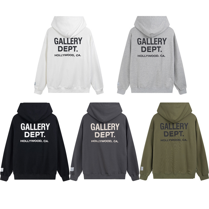 クロスボーダー卸売 GALLERY DEPT 落書きレターハイストリートパーカージャケットカップルスウェットシャツジャケットロングパンツ|undefined