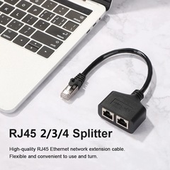 Rj45 1分2/3/4ネットワークケーブル分割器RJ45 1分3延長線1分2イーサネットアダプタ