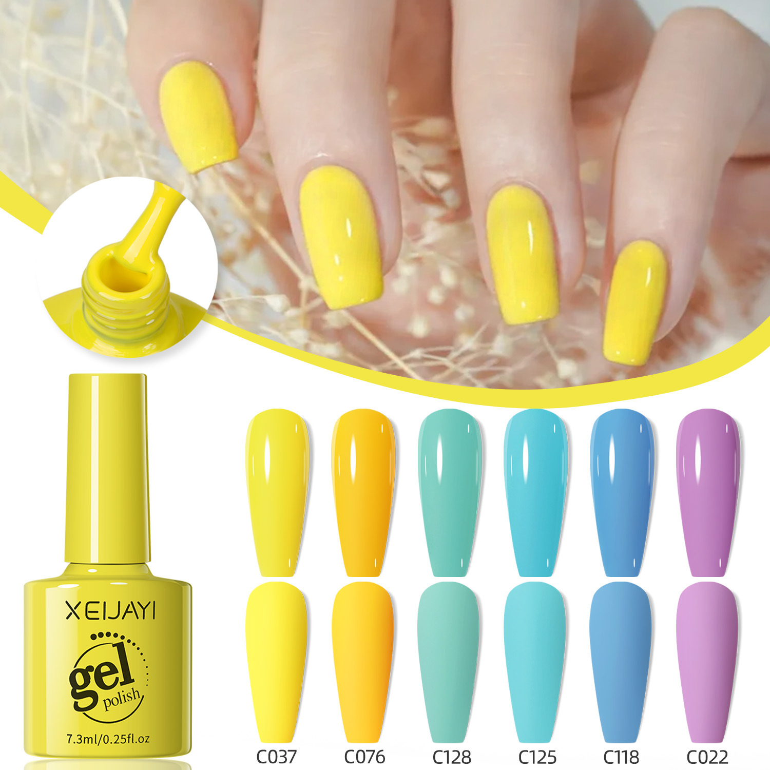 Macaroon Candy Color Nail Gel 2024 New Summer Full Color Gel for Nail Art Shop