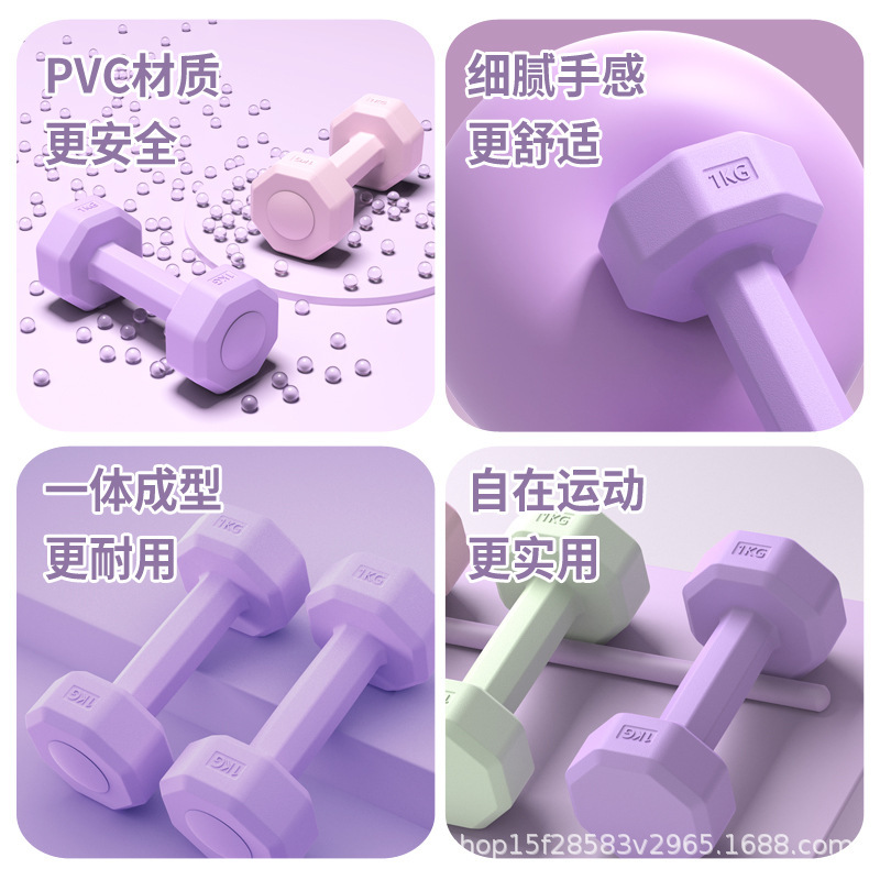 哑铃女士健身家用2kg一对举重小杠铃3公斤青少年生练手臂运动器材|undefined