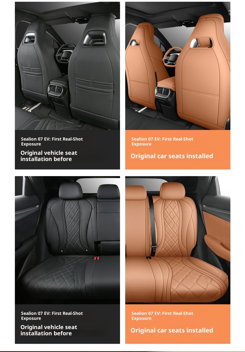 New Model Special Car Hiace 07Ev Nappa Leather Four-Season Left-Hand Drive Overseas Right-Hand Drive Seat Cover Cross-Border Full-Cover Car Seat Cushion