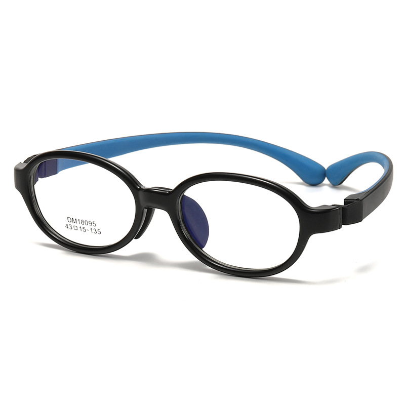 新款男女童可拆卸双色TR儿童镜架批发软硅胶眼镜架近视眼镜批发