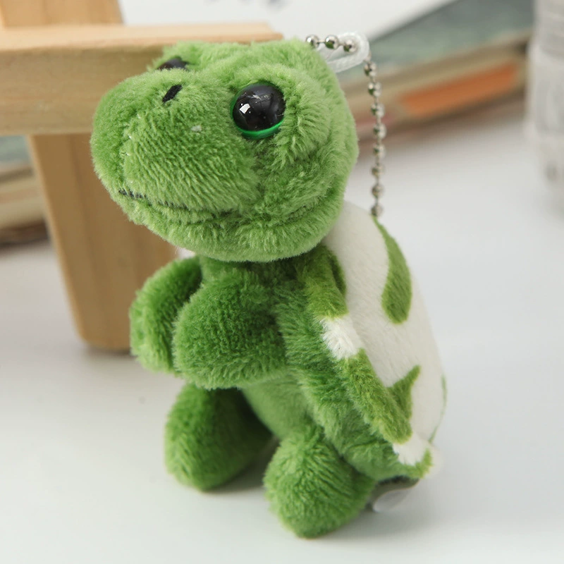 Плюшевый брелок-кукла, большие глаза, 8 см, милый кулон с кольцом или карабином