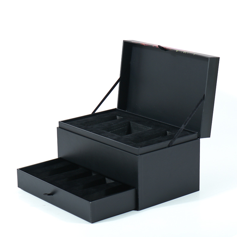 Caja de aceite esencial de doble capa de fábrica personalizada caja de regalo de Navidad caja de regalo de cosméticos lápiz labial image 4