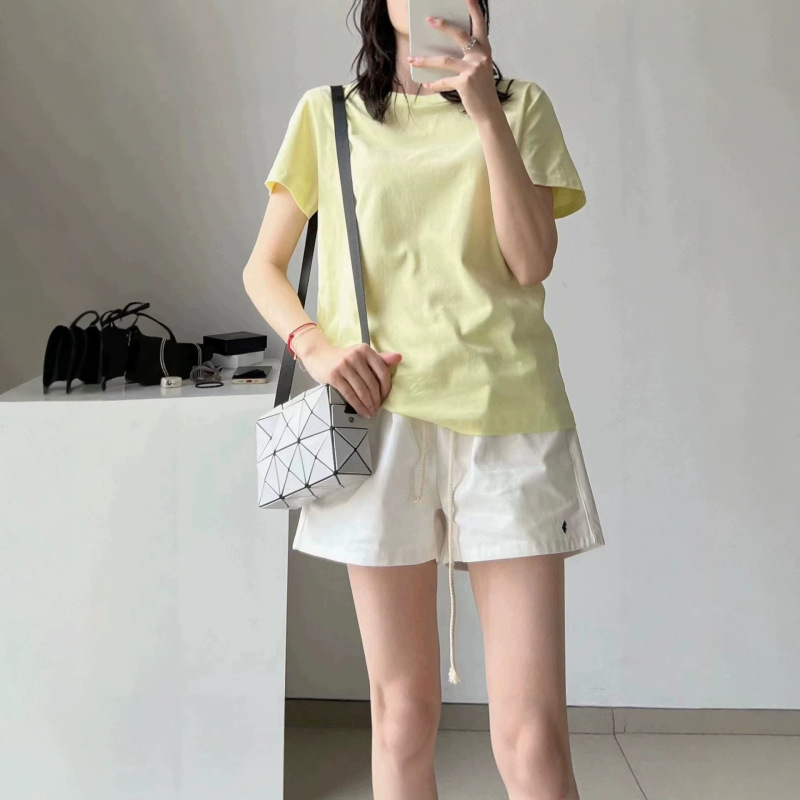 Rl Drawstring Shorts with Pony Embroidery, Women's Fashion Versatile Polo 26 Summer Shorts