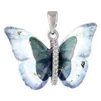 Японские и корейские минималисты высокого уровня чувства Babei Phantasy Cold Butterfly Butterfly кулон ручной ожерелье кулон diy ювелирные аксессуары