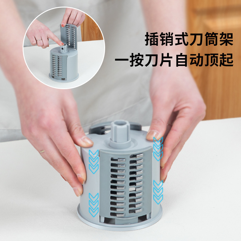 Baofeng Vegetable Cutter Household Multifunctional Drum Grater Potato Shredder Slicer