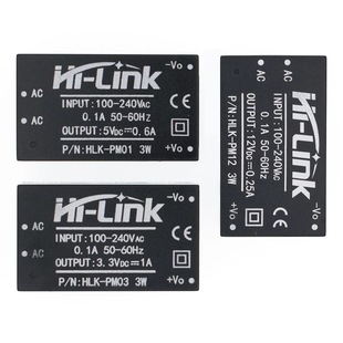 AC-DC isolation switch power supply module 220V to 3.3V5V12V HLK-PM01/03/12/5M05/12