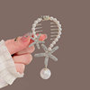 Advanced hairgrip with tassels, ponytail, crab pin, hair accessory, high-quality style, orchid