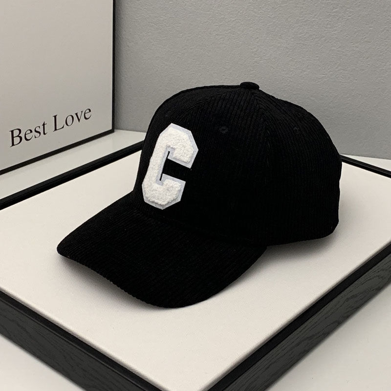 Mode Cord Baseball Kappe Damen Buchstabe C Snapback Hut Frauen Einkaufen Dress Up Einstellbare Casual Caps Hip Hop Hüte – Detail 8