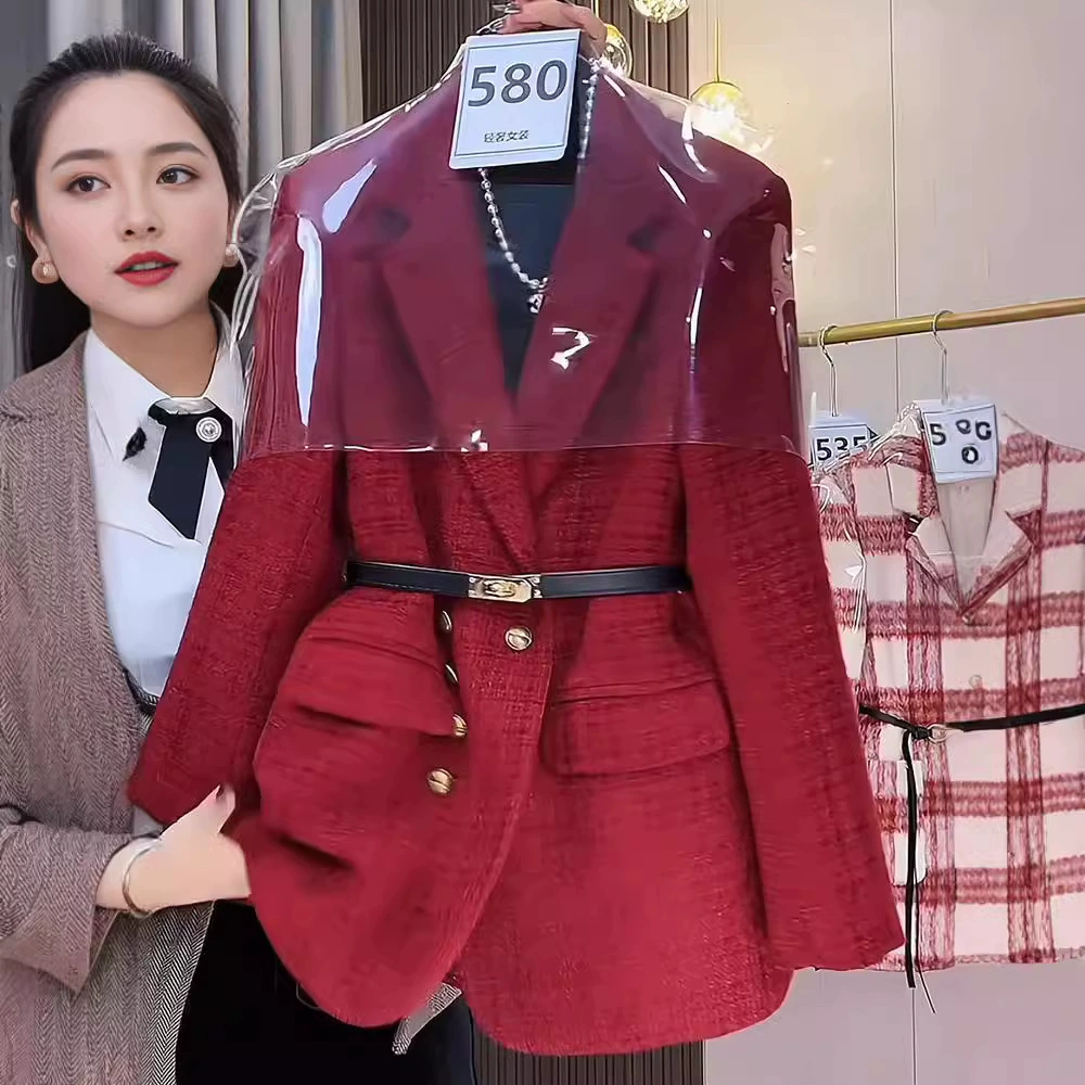 Шерстяное пальто, костюм, пуховик, больших размеров, в стиле Chanel, французский стиль