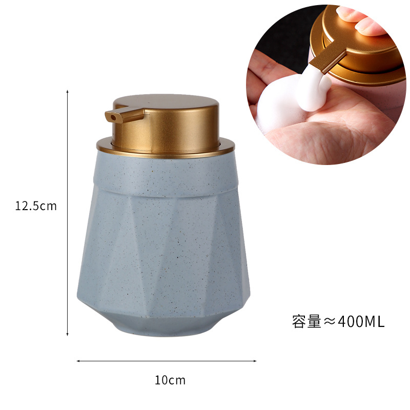 Nórdico Baño de cerámica mano desinfectante champú desinfectante sub-botella gel ducha Hotel mousse espuma prensa botella