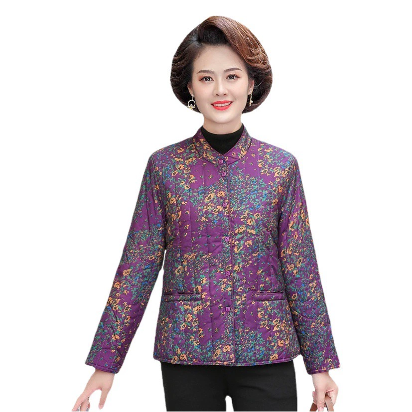 Зимнее пальто с хлопковой подкладкой, Женская Короткая толстая одежда для мамы, легкое пуховое пальто с хлопковой подкладкой, большие размеры, внутренняя куртка с хлопковой подкладкой для среднего и пожилого возраста, верхняя одежда