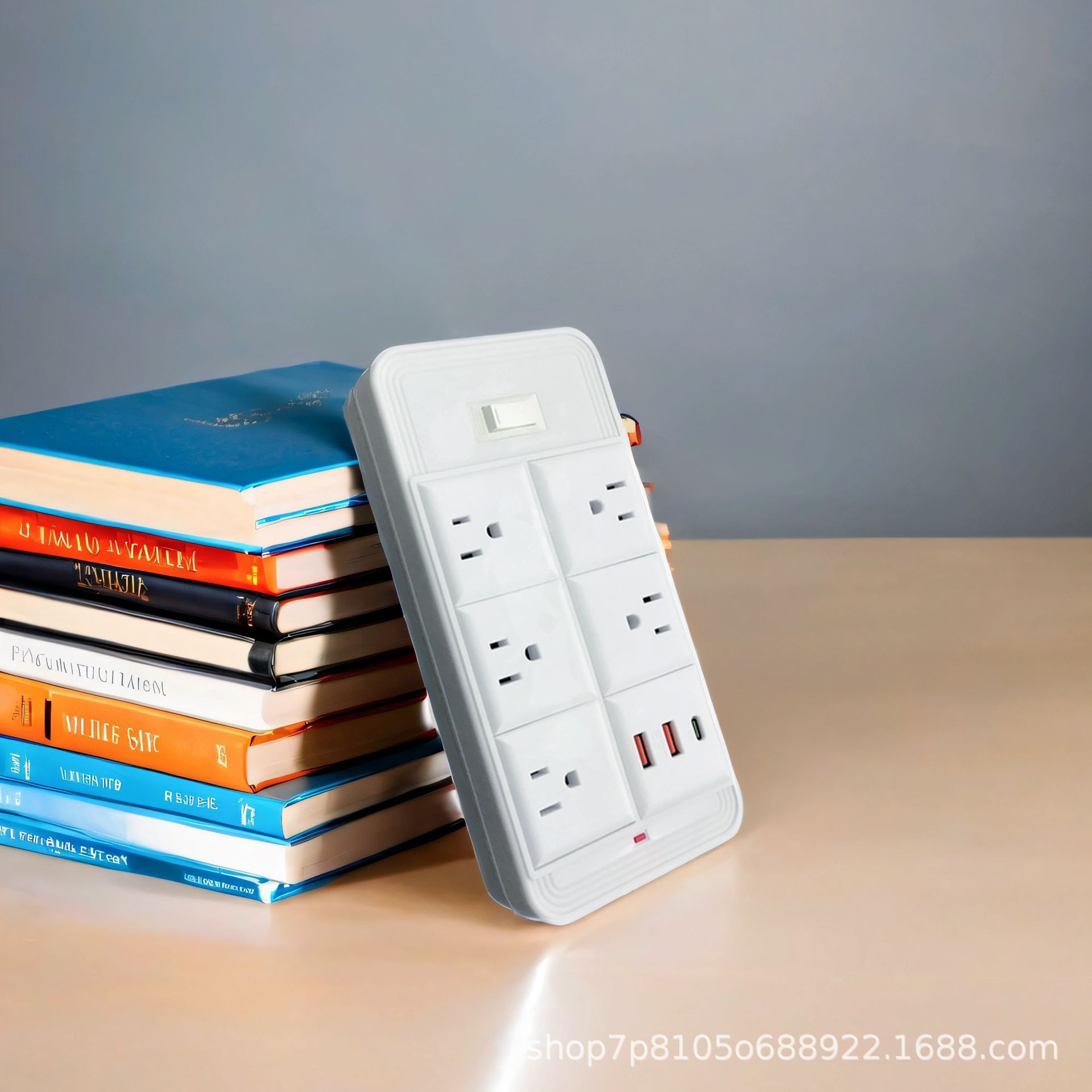 Jishun enchufe de alimentación de 10 dígitos con enchufe PD / USB, tablero de conexión transfronteriza anti-sobrecarga anti-inflama de Amazon