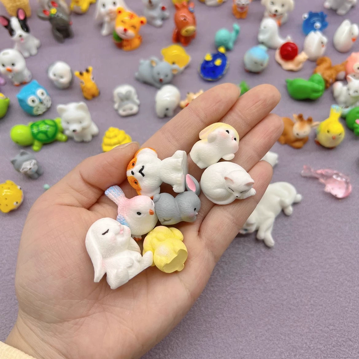 Мини-фигуры, маленький кролик, кукла, реалистичная мини-игрушка, подарочная коробка для мальчиков и девочек, тигр, подарок на день рождения