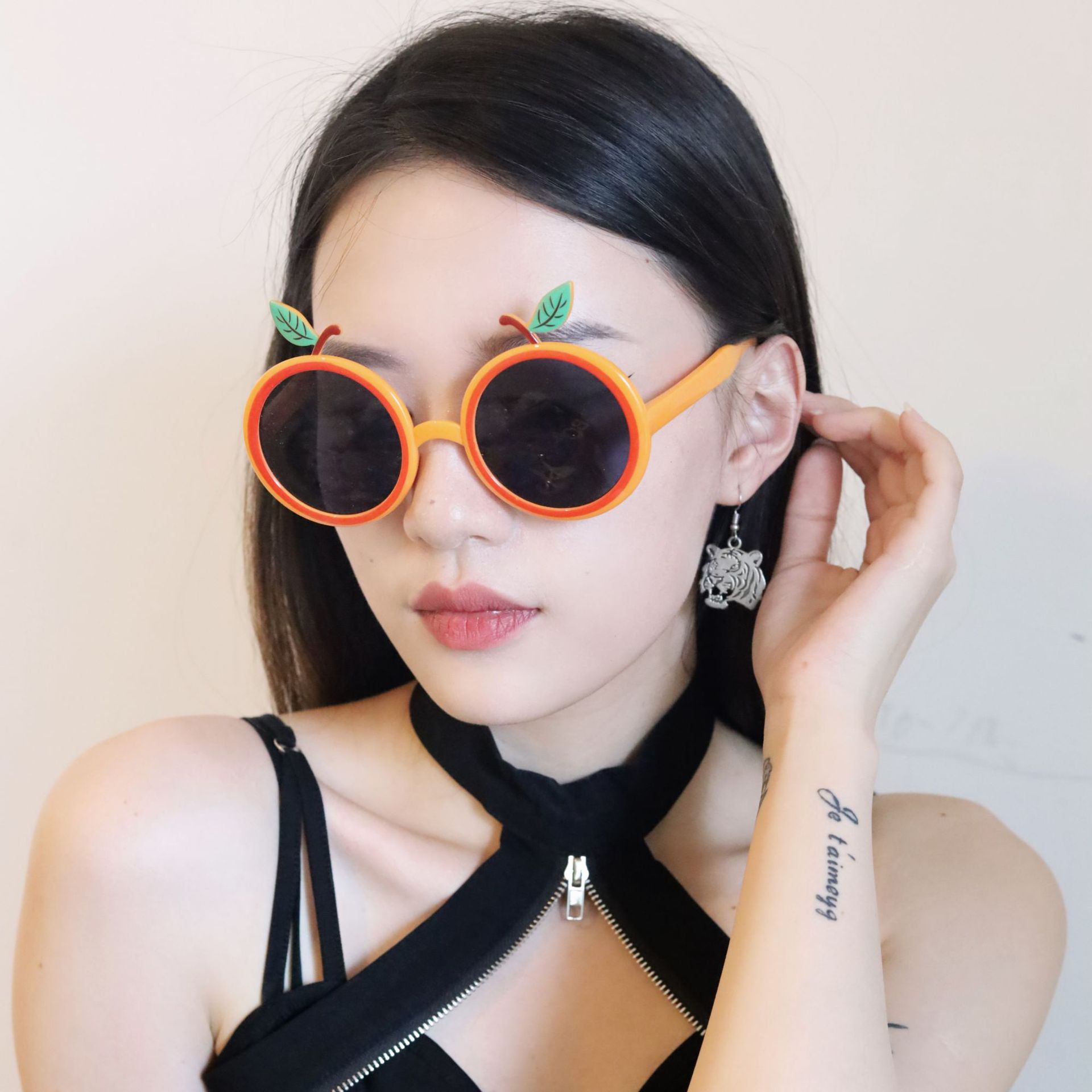 Gafas de Fiesta con Forma de Naranja de ABS Decorativo para Fiesta