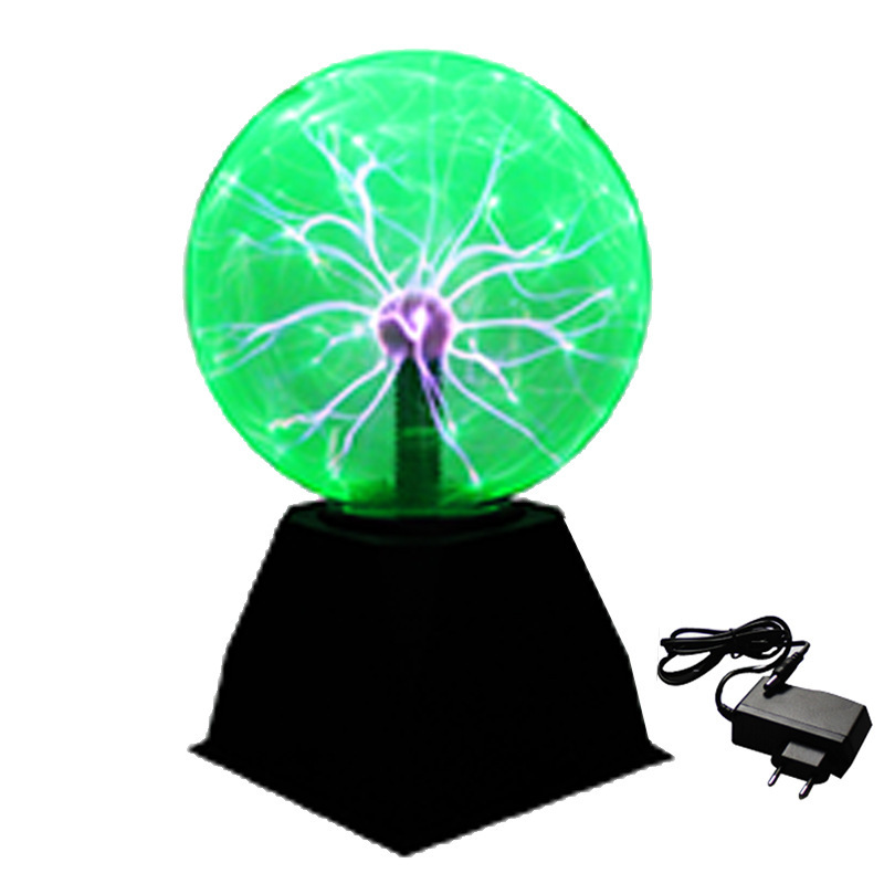 Green 6-inch Green Electrostatic Ball Sound Control Plasma Ball Negative Ion Lamp 8-inch Electric Ball Lightning Magic Ball