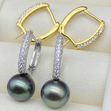 s925纯银珍珠耳环空托配件diy手工制作闪亮水桶耳扣925银耳钉