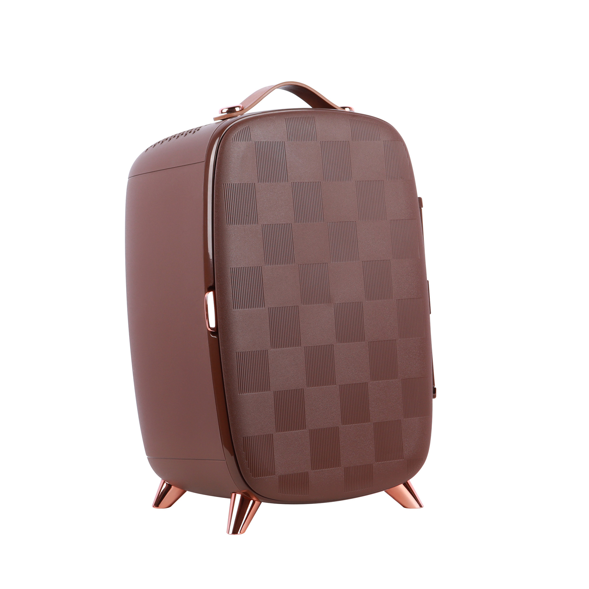Mini Refrigerador de Cosméticos 6L con Panel Esmerilado para Hogar y Dormitorio