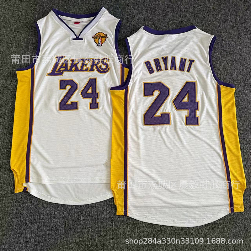Lakers Secret Embroidered Jersey Kobe Bryant No. 24 No. 34 No. 73 No. 32 Johnson American Basketball Uniform Cross-Border Wholesale