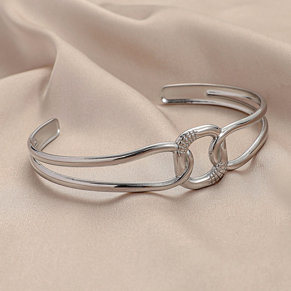 12g Weight Bangle Classification 1 Piece Quantity Daily Occasion Stainless Steel Material Geometric, Eye Pattern Unisex Gender Plating Design Simple Style Style Geometric Eye Stainless Steel Simple Style Bangle 84