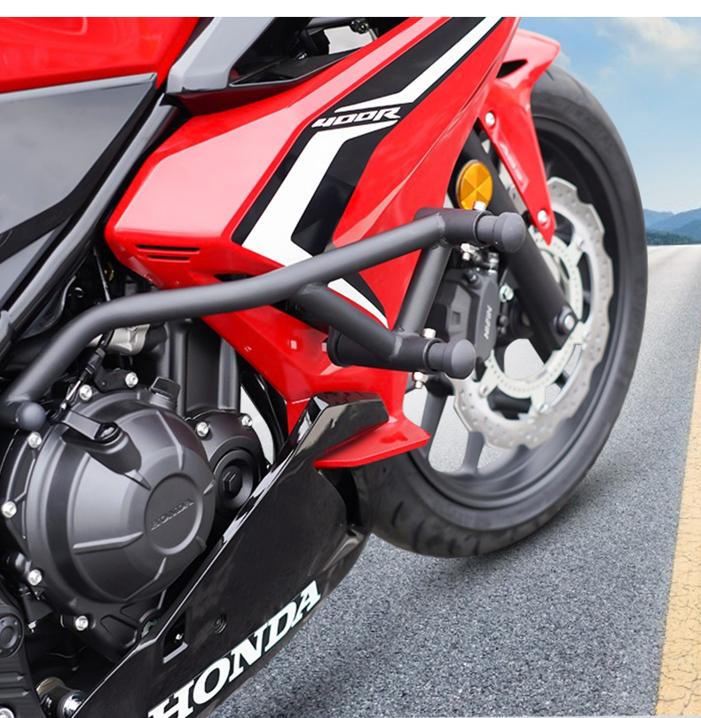 Suitable for Honda Cbr400R Anti-Fall Bumper Spring Bar Thickeneded and Thickeneded Competition Bar Motorcycle Bumper Modification