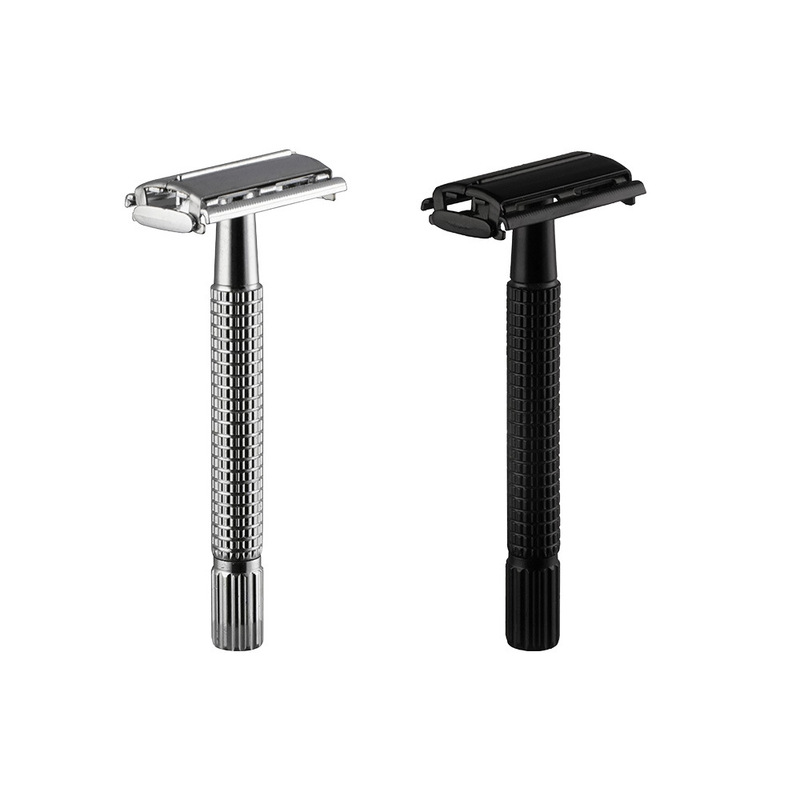 Manual Razor butterfly-type rotary-open old double-sided safety razor scraper