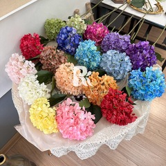 高級感126片3D繡球花仿真花客廳擺件花婚慶假花裝飾插花外貿專供