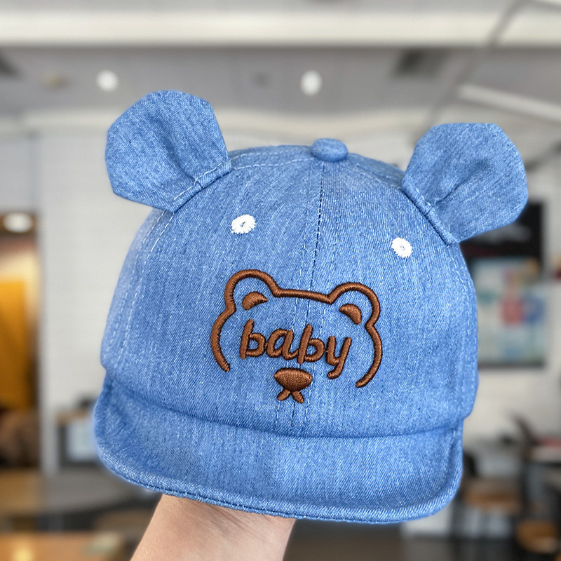 Sombreros para bebés primavera y otoño delgados bebés gorra de béisbol boca de pato bebé vaquero hombre tesoros al aire libre de la marea de niños