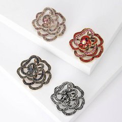 Elegant High-End Women's Brooch with Red Spider Lily Design, Luxurious & Chic Instagram-Friendly Accessory—Perfect for Suits, Sweaters, or Any Stylish Outfit