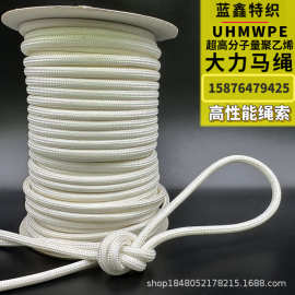 大力马包芯绳 影视吊威亚绳滑翔伞绳高空作业绳耐海水腐蚀抗uv绳