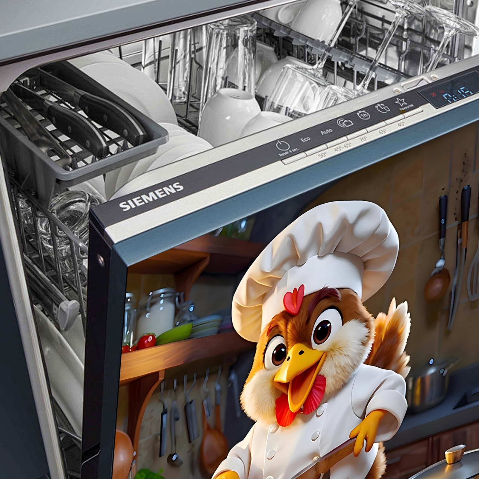 65x 58.5CM household dishwasher magnetic stickers kitchen home refrigerator magnet plate Amazon cross-border wholesale