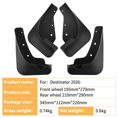 Suitable for Mitsubishi Destinator Mudguard