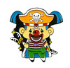Pirate Q version badge Luffy Aiso -Baba Sauron Metal Straw Hat Straw Hat Pirate Decoration badge