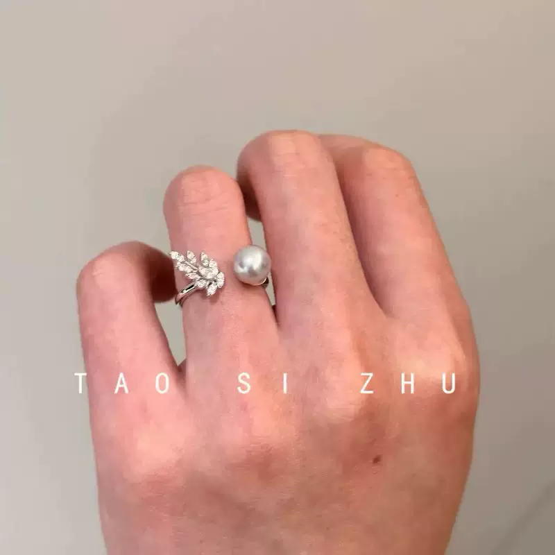 Кольцо с камнем и бисером сzircon, тренд сезона, стиль лёгкой роскоши, стиль высокого качества
