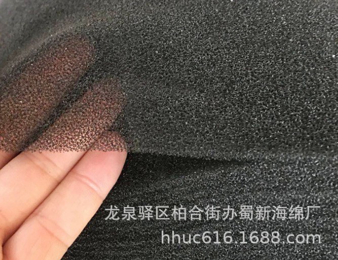 机箱防尘网孔海绵/机柜除尘过滤泡棉/风机透气网状聚氨酯海绵