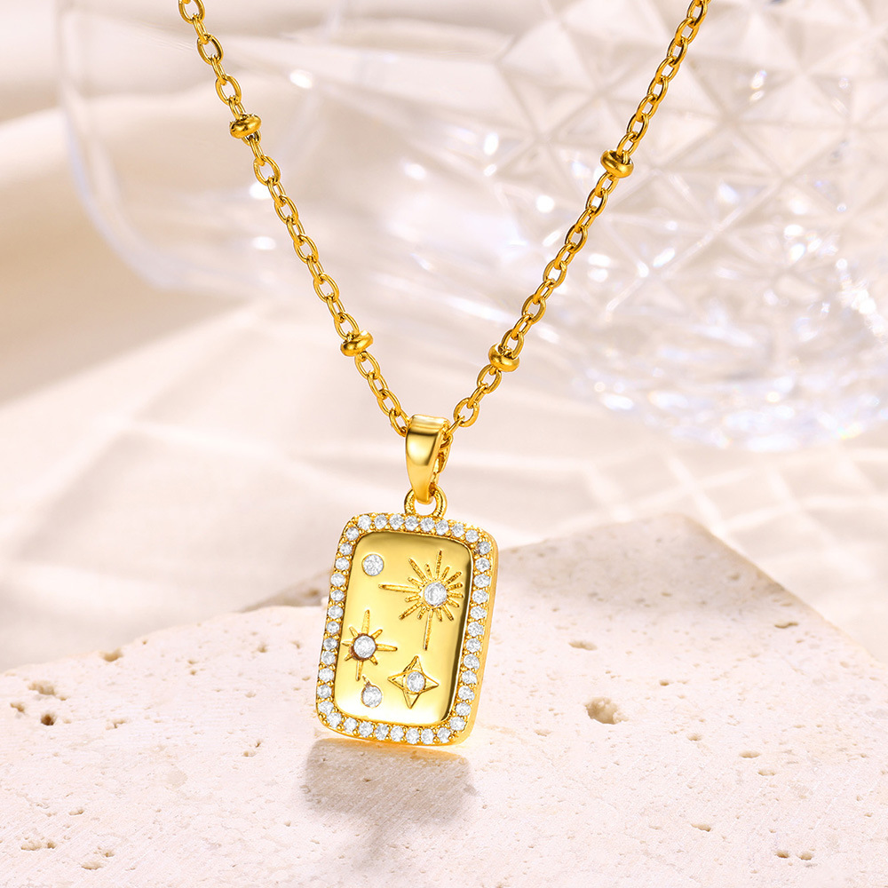 Joyería Al Por Mayor Dulce Estilo Simple Forma De Corazón Nudo De Lazo Acero Inoxidable 304 Cobre Collar Colgante Cadena Portacables display picture 13