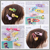 Cute children's hair accessory, multicoloured resin flower-shaped, cartoon hairgrip, hairpins, Korean style