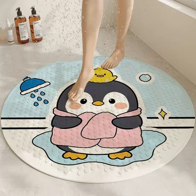 toilet bathroom suction cup foot — Avtomobil döşəmə paspasları - ysd-penguin-bathing-diameter-53cm