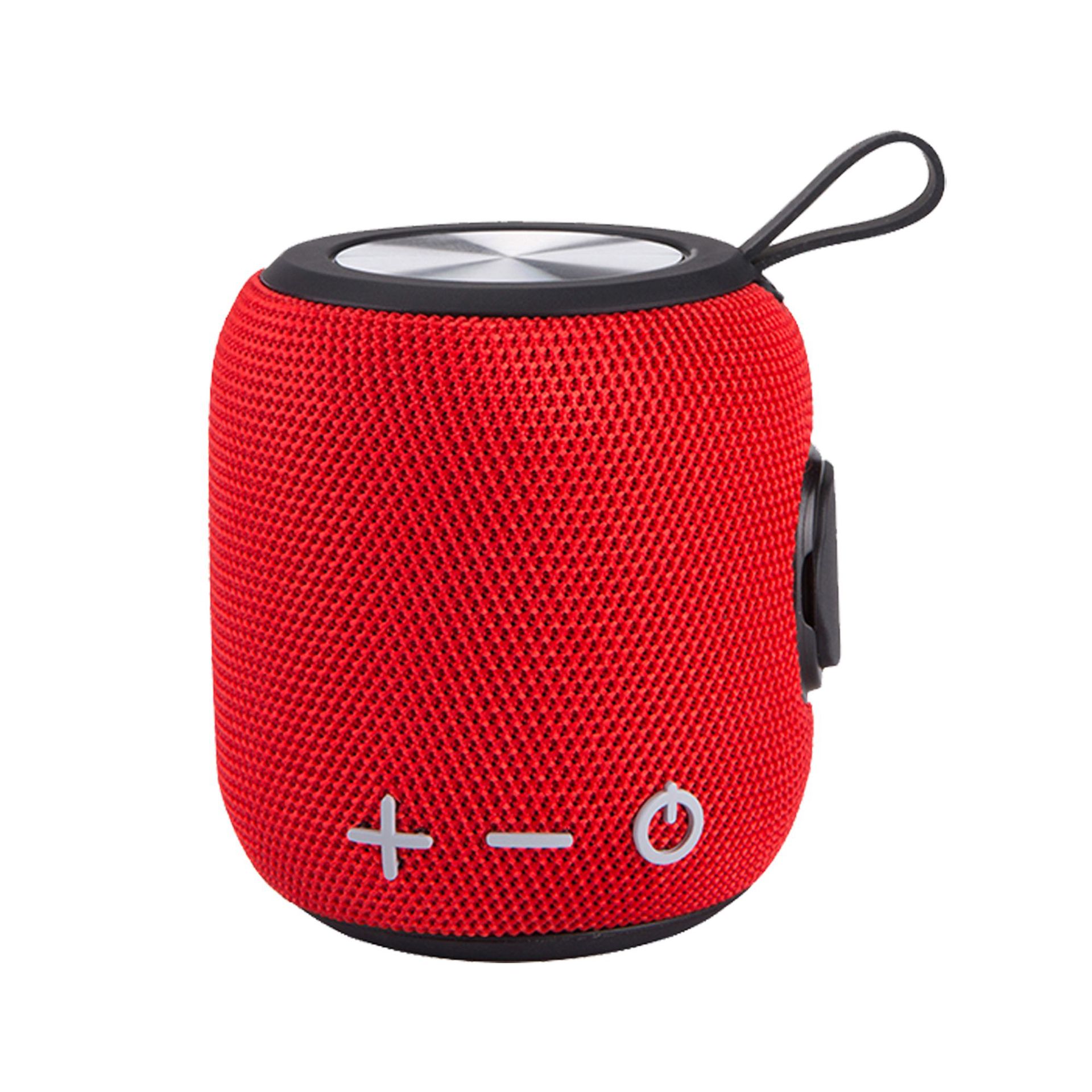 Altavoz Bluetooth para exteriores Amazon, pequeño, tipo cañón, graves potentes, portátil, de tela, impermeable, con ranura para tarjeta, inalámbrico.